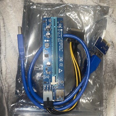 FebSmart Express FCI-E 1X to PCI-E 16X Riser Card NEW (One)