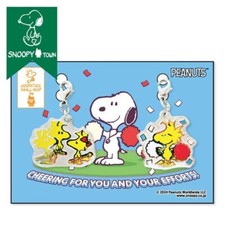 Peanuts Snoopy Charm Set of 2 CHEERING FOR YOU AND YOUR EFFORTS Japan New