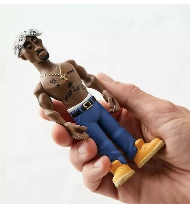 🔥🎤✊🏿FUNKO GOLD TUPAC SHAKUR PREMIUM VINYL FIGURE 2PAC Rock