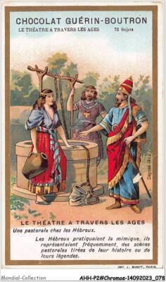 AHHP2-0240 - Glanzbilder - Chocolat-Guerin-Boutron - Eine Pastorale Bei Die Heb