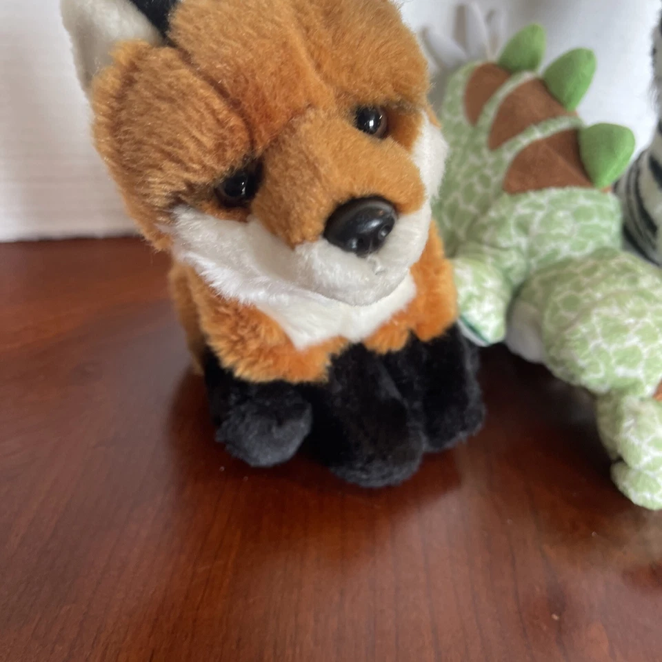 Webkinz Stegosaurus, Fox and zebra Lot, No Codes, Plush Only - Image 2 of 4
