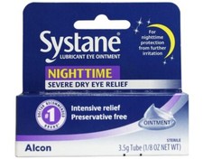 Systane Nighttime Lubricant Eye Ointment 0.12Oz Doctor Recommended Dry Eye Re...
