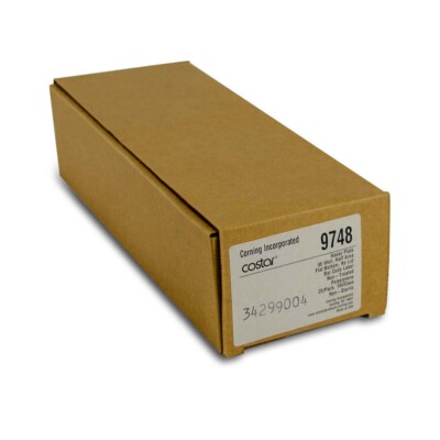 Pack of 25 Corning Costar 9748 Assay Plates, 96 Well, Flat Bottom, Polystyrene