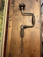 Trapano Manuale Stanley No.923 Con Impugnature In Legno - Vintage Antico