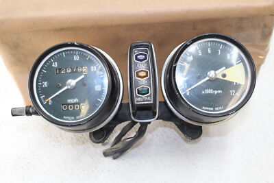 1973 HONDA CB360 SPEEDOMETER TACHOMETER GAUGE GAUGES (SYBA)
