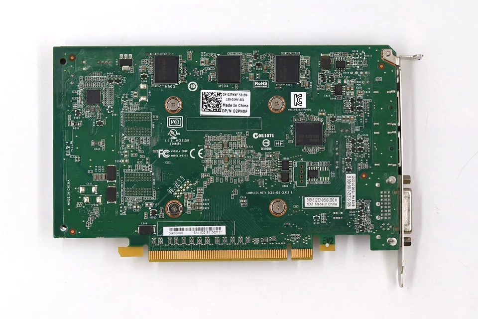 Nvidia Quadro 2000 1GB GDDR5 PCIe Graphics Card Dell P/N: 02PNXF Tested Grade A - Image 4 of 4