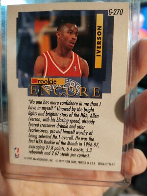 アイバーソン　カード　Allen Iverson 02-03 Fleer 2002-03 Fleer Authentix - Allen Iverson/Jason Kidd #JK-AI