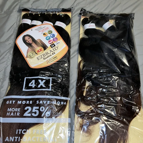 Spetra Pre-Stretched EZ Braid Hair 7 Pieces 1 (4) Pack New 1/ OpenEd (3) T6