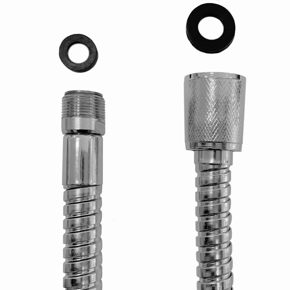 Tubo doccia di ricambio per rubinetti cucina doccette cucina 150 cm cromo Sanlingo - Immagine 4 di 4