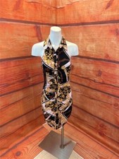 NWT Timing Black Pink Gold Dress Size Medium TCC