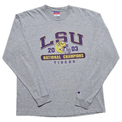 Vintage LSU Tigers Shirt Mens L Long Sleeve 2003 National Champions