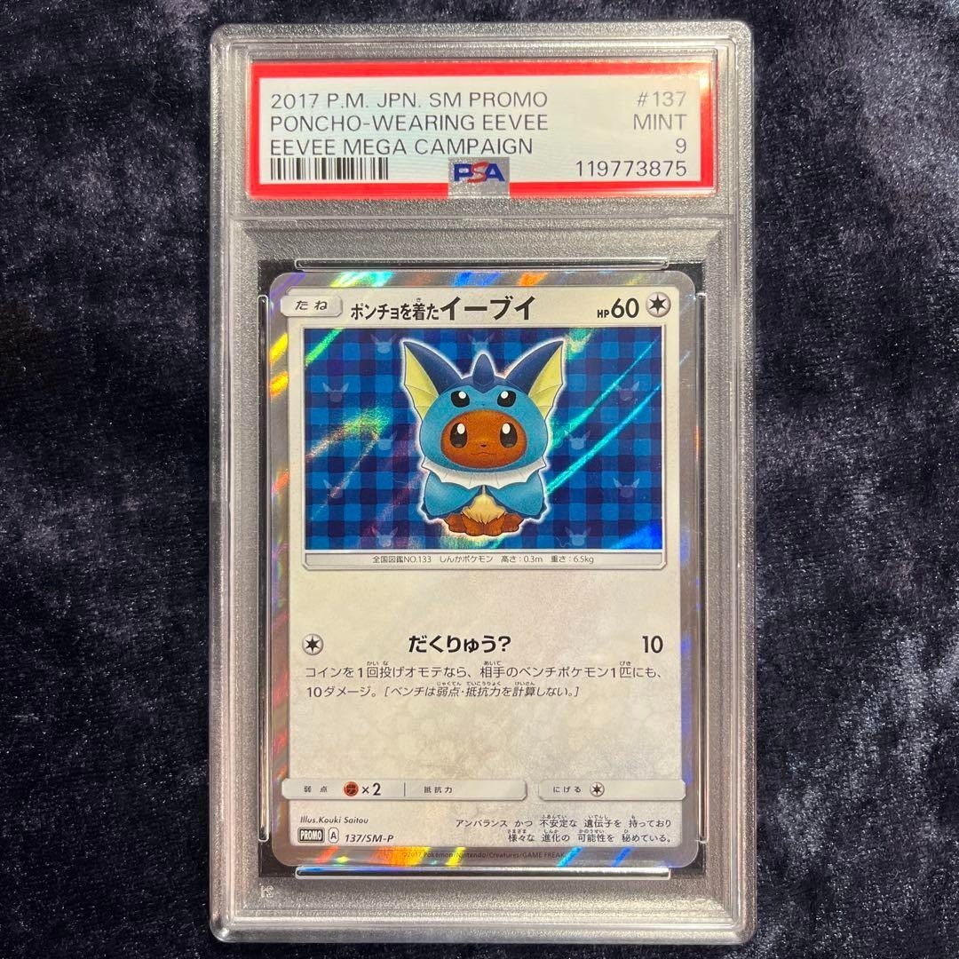Pokemon Card Game Glaceon Poncho Wearing Eevee 143/SM-P Promo 2017