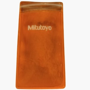 Mitutoyo Orange Small Plastic Protective Case Zip Lock