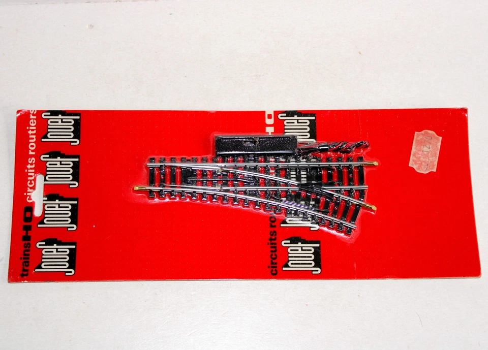 JOUEF HO 84E, 4184 RAIL AIGUILLAGE DROIT A DROITE 22°30 ELECTRIQUE + MANUEL NEUF - Photo 1/1