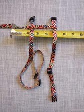 Cat Harness and Leash Set Geometric Pattern Escape Proof Adjustable for Kitty Ou