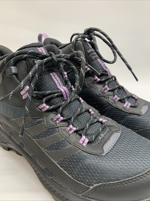 Merrell Women's Speed Strike 2 Mid Wp Black Boots 9.5 Black Purple