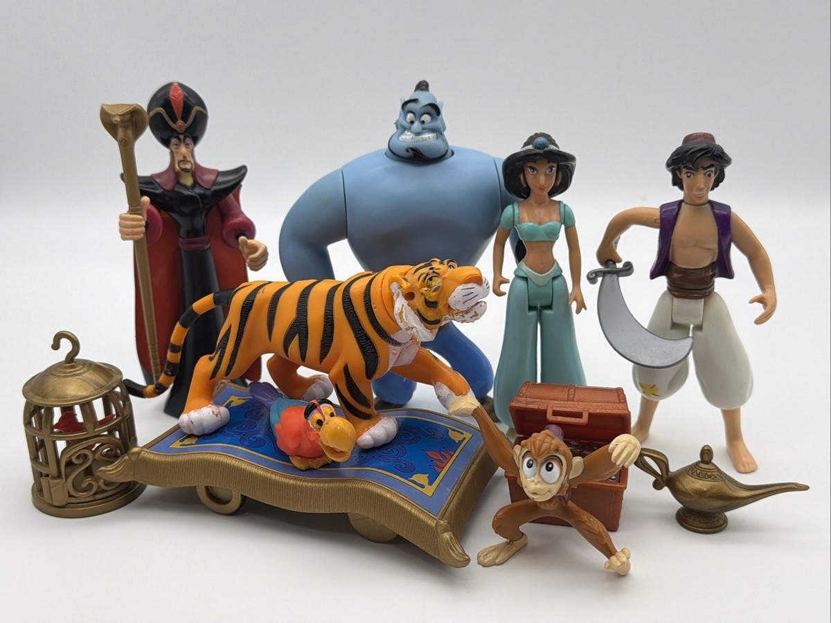 Vintage Mattel Disney Aladdin Action Figure LOT Aladdin Jasmin