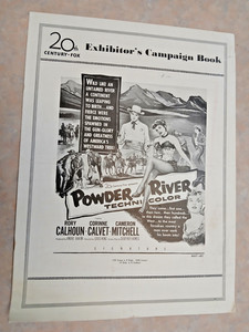 1953 20TH CENT. FOX-POWDER RIVER W/ RORY CALHOUN - WESTERN PRESSBOOK