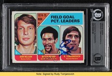BAS 1975 Topps League Leaders Don Nelson Butch Beard BGS Authentic HOF READ ow6