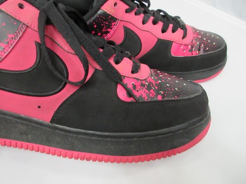 RARO Nike Air Force 1 Bajo Para Hombre Talla 10 Rosa Salpicaduras 488298-616 - Imagen 10 de 23
