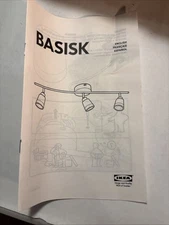IKEA Basisk 3 Spot Light Track Lamp Nickel Plated 200.886.81 29 GU10 New