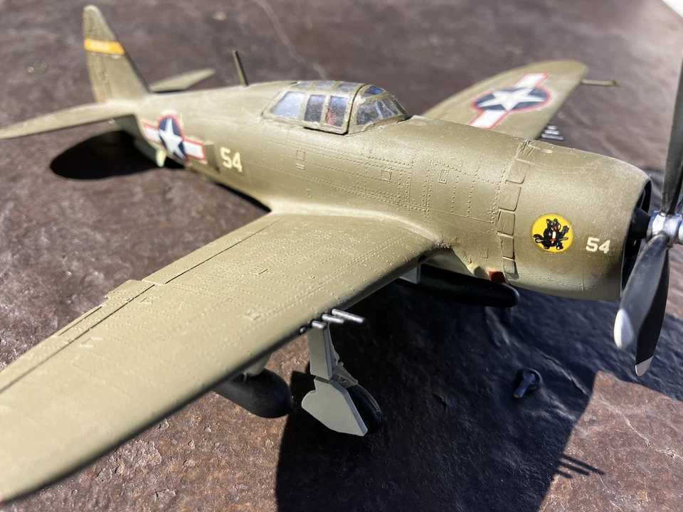 TAMIYA 1/72 REPUBLIC P-47D THUNDERBOLT RAZORBACK Pro Build Desktop Model - Image 4 of 4