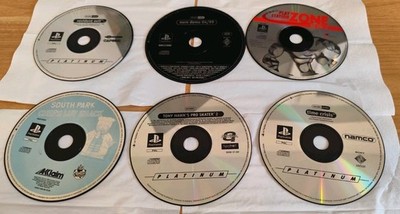 6 X Playstation 1 CD (Defekt) - Ps1, Psone spiele -Resident Evil, Luv Chef, Tony