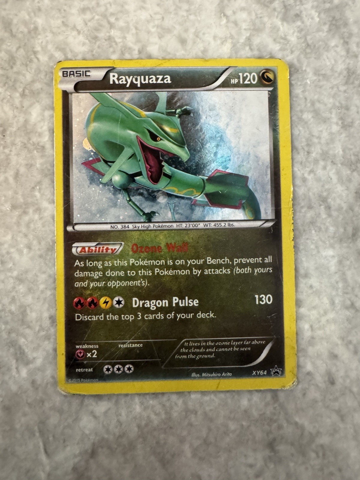 Pokémon TCG Rayquaza XY XY64 Black Star Promo Holo EN HP