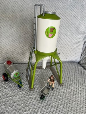 Schleich Futtersilo 41429 und Tränkewagen 42041  Farm World