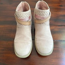 Blowfish Malibu Kids Girls Boots Big Kid Size 5 Back Zip Stretch Glitter