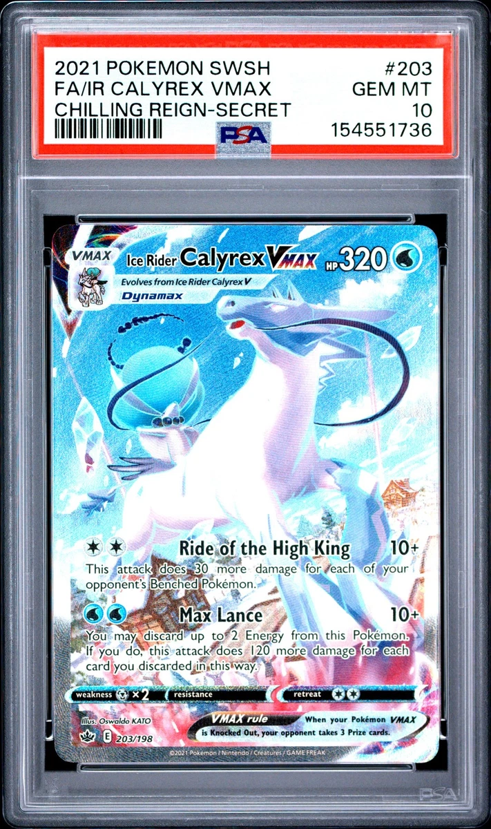 Ice Rider Calyrex VMAX Pokémon TCG Cards for sale | eBay