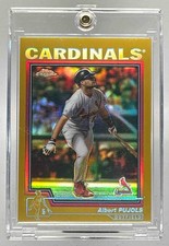 Albert Pujols 2004 Topps Chrome #40 Gold Refractor