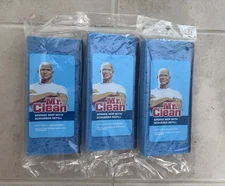 3 Pack Mr. Clean Sponge Mop with Scrubber Refill Replacements ~ New / Sealed