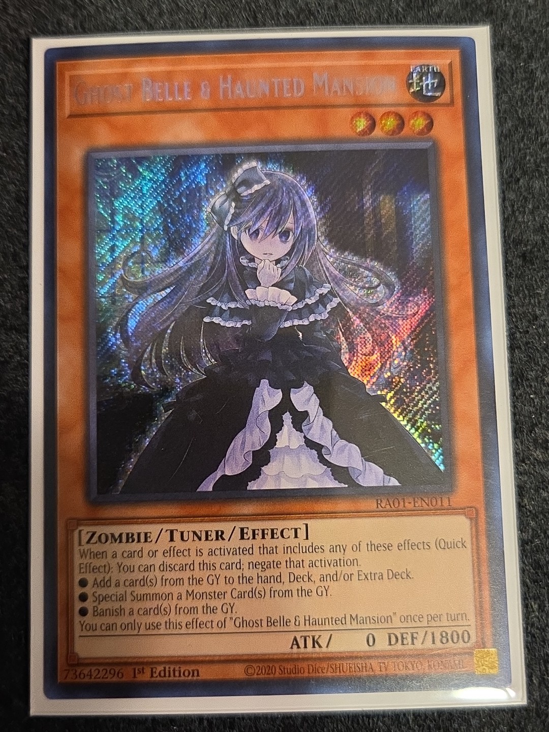 Ghost Belle & Haunted Mansion (Secret Rare) - RA01-EN011 - 1st Edition 25th Anni