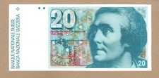 SWITZERLAND: 20 Franken Banknote,(UNC),P-55g,1987,No Reserve!