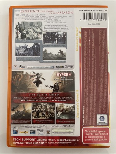Assassin's Creed 1 & 2 Double Shots 2 Disk Set PC DVD-ROM - No instructions book - Picture 2 of 4