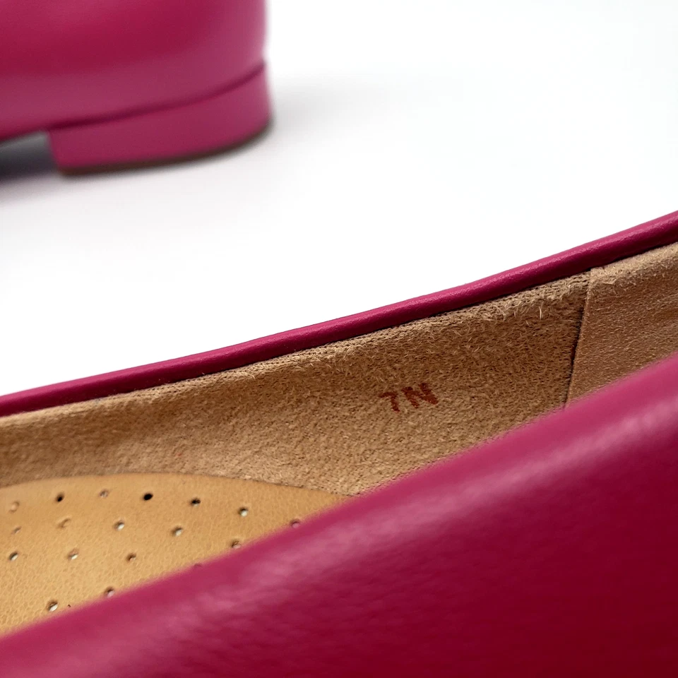 Vaneli Tasina Cap Toe Leather Comfort Flats Pink Red Womens Size 7N NWOB - Image 4 of 4