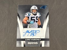 2025 PANINI PRIZM BLACK LUKE KUECHLY FS-LKY FLASHBACK SIGNATURES AUTO PANTHERS