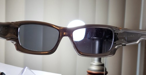 Gafas de sol OAKLEY personalizadas TEN X blancas cromadas con iridio negro polarizadas RARAS 9128 - Imagen 13 de 14