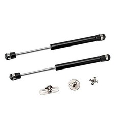 2 Pack Extended 10 inch Gas Prop Force 200N/44LB Gas Struts   Black Gas