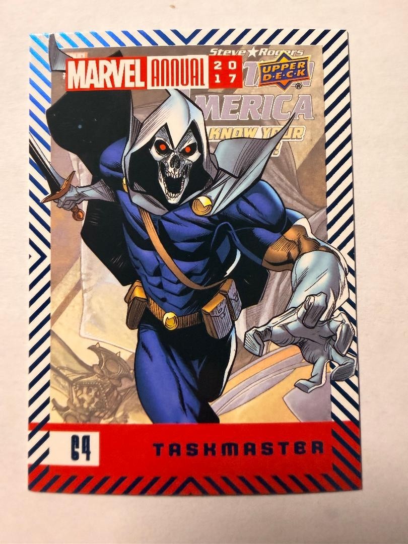 2017-18 Upper Deck Marvel Annual Base Blue Taskmaster #64