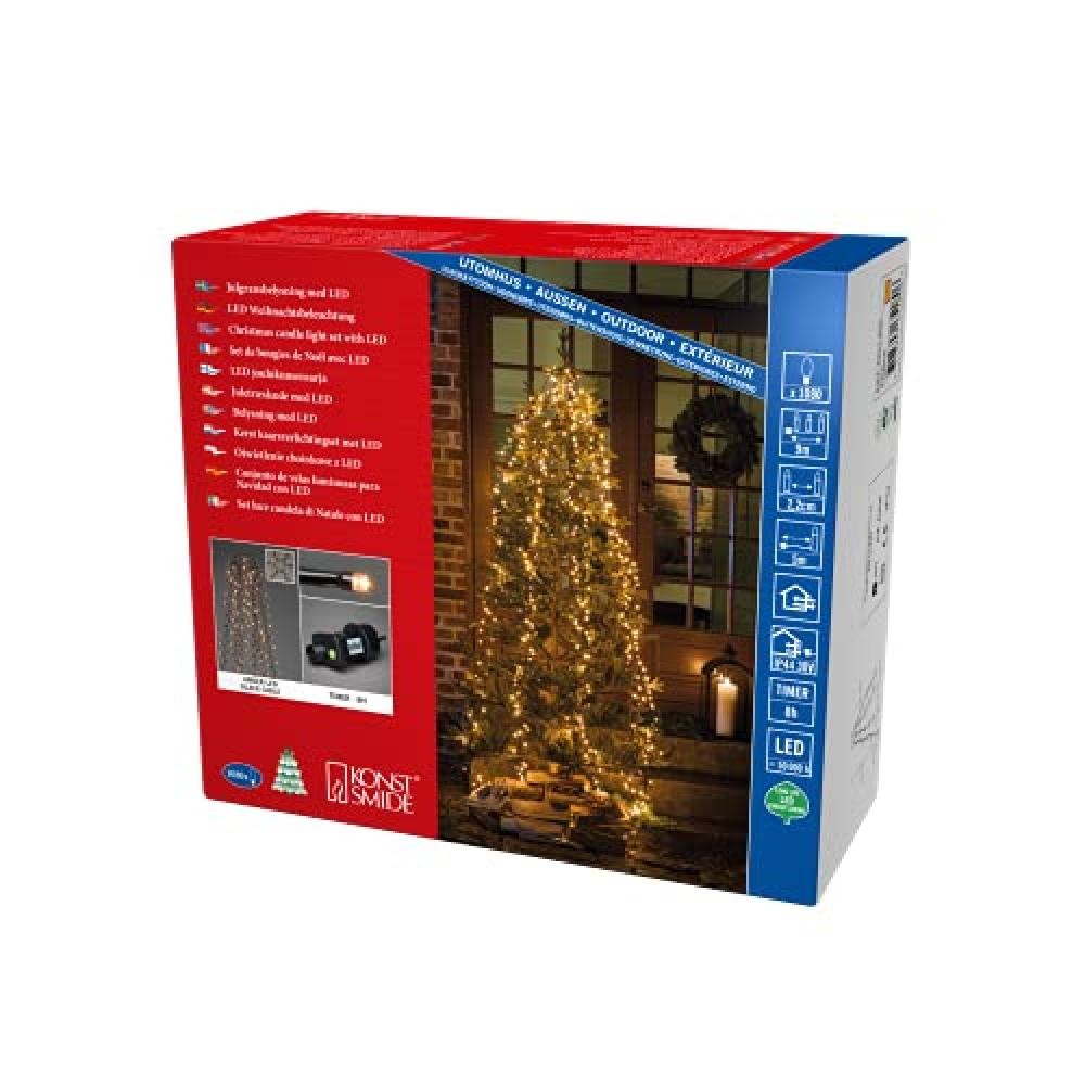 Konstsmide Cappotto Albero LED Nero | Illuminazione Natalizia Professionale