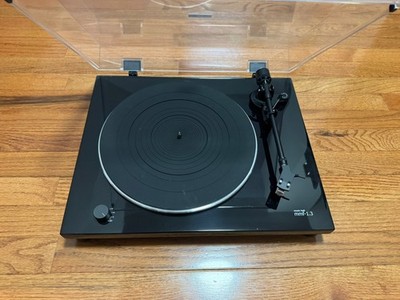 Music Hall MMF-1.3 Turntable Record Player - Black, Auto-Techica AT36