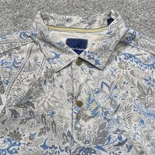 Tommy Bahama 100 Silk Paisley Floral Hawaiian Camp Shirt Mens XL