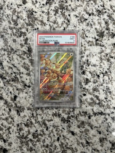 Pokemon TCG Eevee 188/167 Sv06: Twilight Masquerade Illustration PSA 9