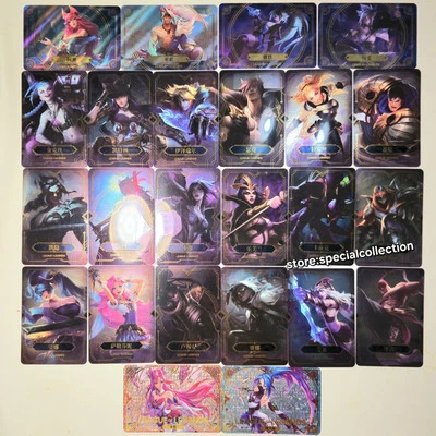 BANDAI Official League of legends Card Jinx Caitlyn Kayn Sett Ezreal Ahri Kaisa Arcane