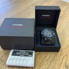 Casio G-Shock Master of G GWN-1000B-1BJF Solar Digital-Analog Watch, Black/Blue