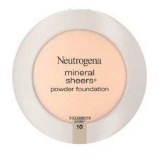 Neutrogena Mineral Sheers Compact Powder Foundation 10 Classic Ivory 0.34oz - Im