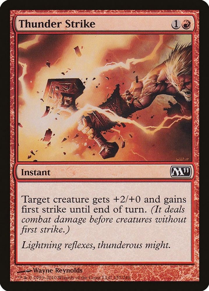 2010 Magic: The Gathering Magic 2011 (M11) - Thunder Strike (#157, C, Near Mint)