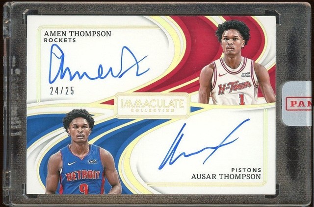 2023-24 Panini Immaculate Amen Ausar Thompson Dual RC Auto 24/25 Sealed DA-TWN